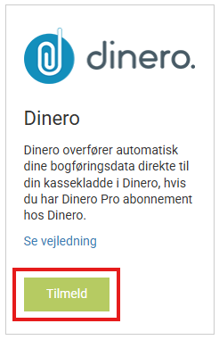 dinero tilmeld